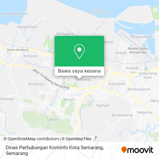 Peta Dinas Perhubungan Kominfo Kota Semarang