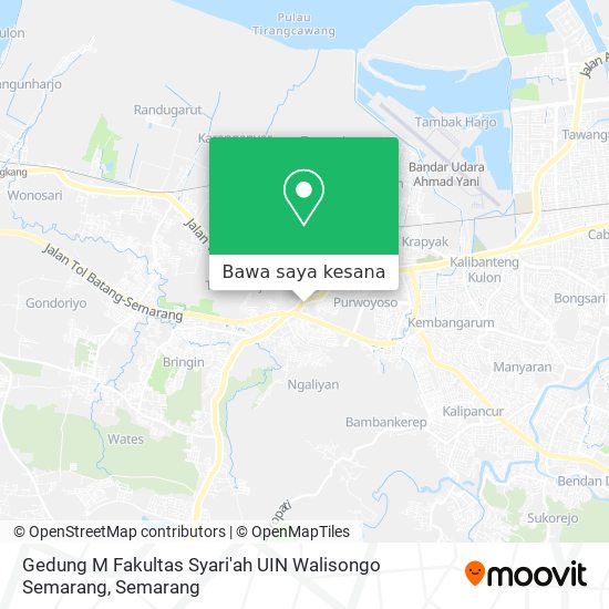 Peta Gedung M Fakultas Syari'ah UIN Walisongo Semarang