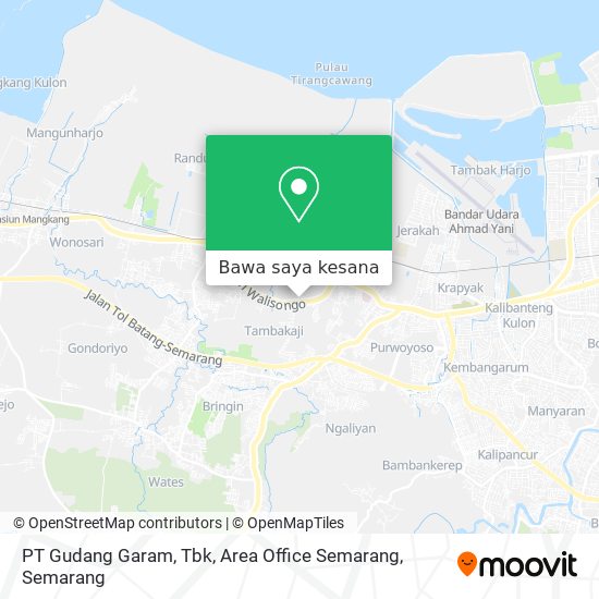 Peta PT Gudang Garam, Tbk, Area Office Semarang