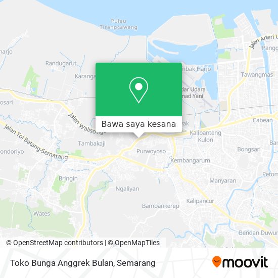 Peta Toko Bunga Anggrek Bulan