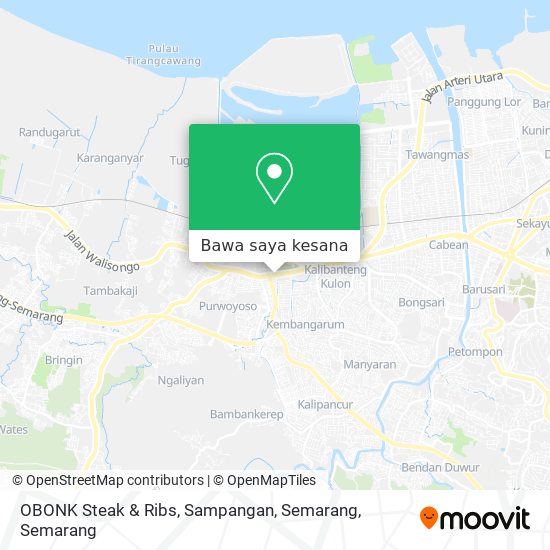 Peta OBONK Steak & Ribs, Sampangan, Semarang