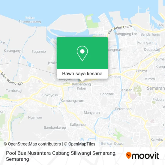 Peta Pool Bus Nusantara Cabang Siliwangi Semarang