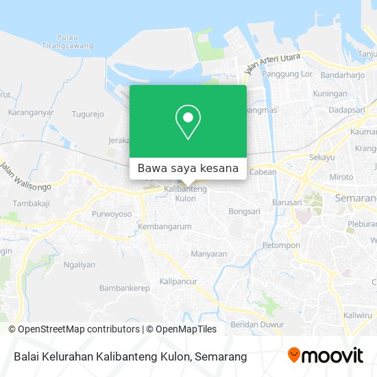 Peta Balai Kelurahan Kalibanteng Kulon