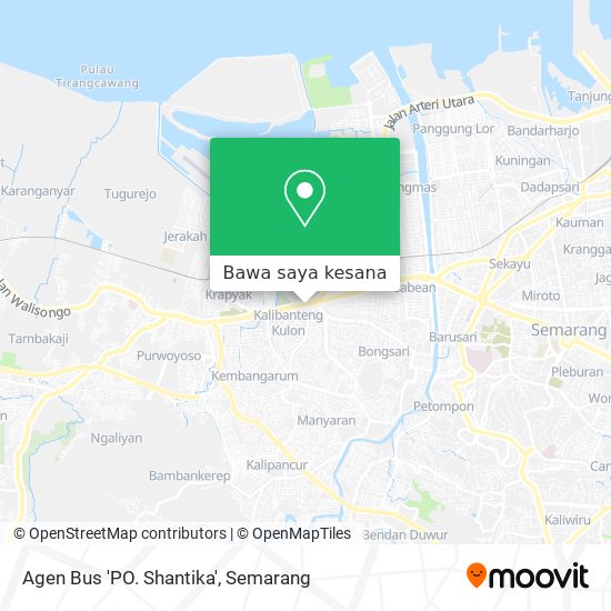 Peta Agen Bus 'PO. Shantika'