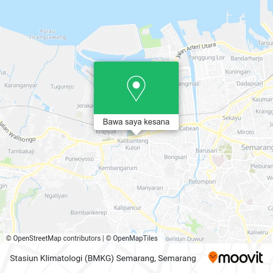 Peta Stasiun Klimatologi (BMKG) Semarang