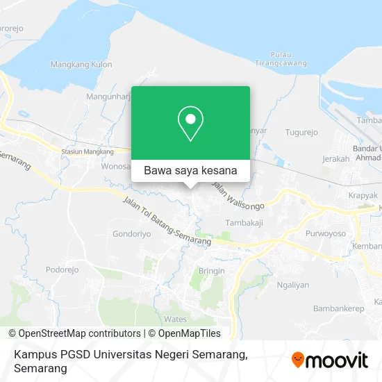 Peta Kampus PGSD Universitas Negeri Semarang