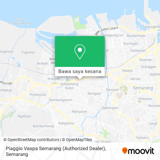 Peta Piaggio Vespa Semarang (Authorized Dealer)