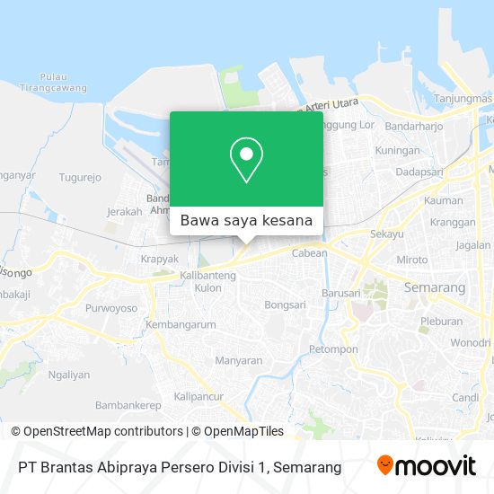Peta PT Brantas Abipraya Persero Divisi 1