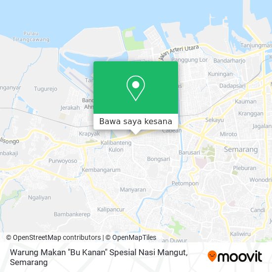 Peta Warung Makan "Bu Kanan" Spesial Nasi Mangut