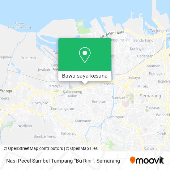 Peta Nasi Pecel Sambel Tumpang "Bu Rini "