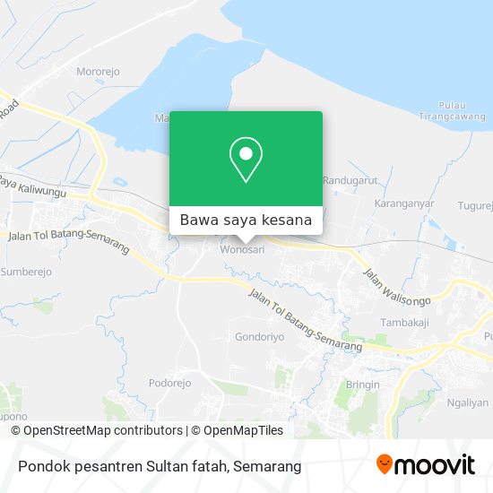 Peta Pondok pesantren Sultan fatah