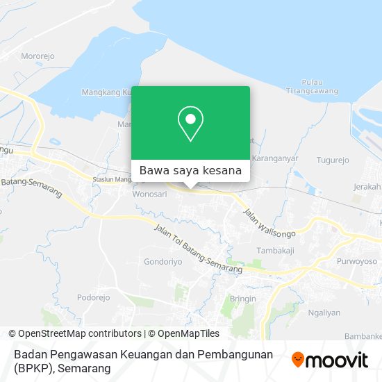 Peta Badan Pengawasan Keuangan dan Pembangunan (BPKP)