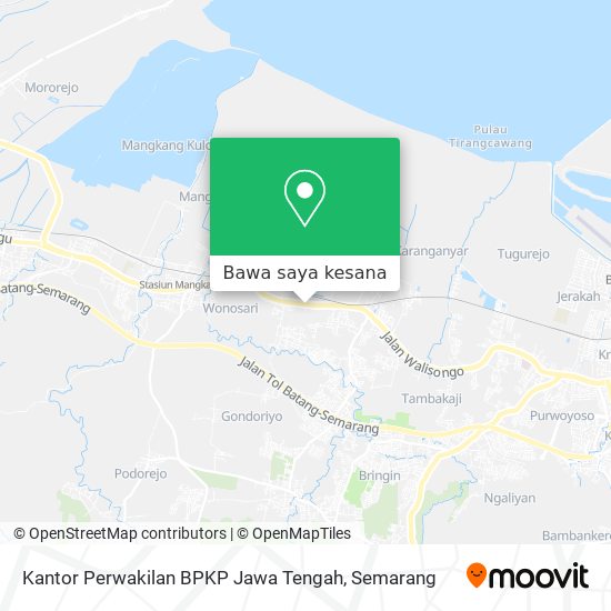 Peta Kantor Perwakilan BPKP Jawa Tengah