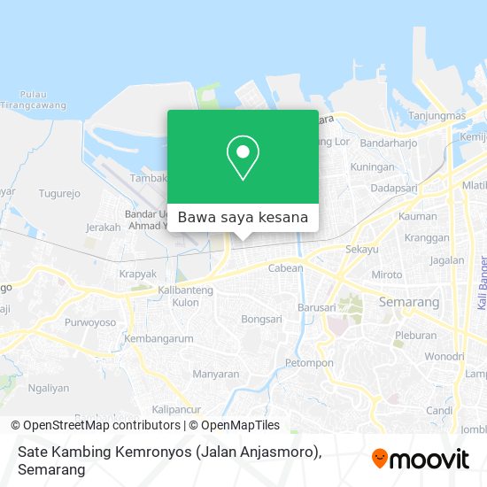 Peta Sate Kambing Kemronyos (Jalan Anjasmoro)