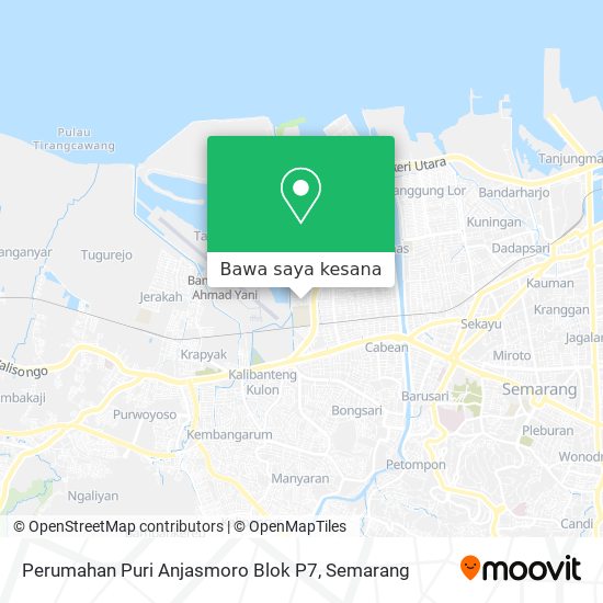 Peta Perumahan Puri Anjasmoro Blok P7