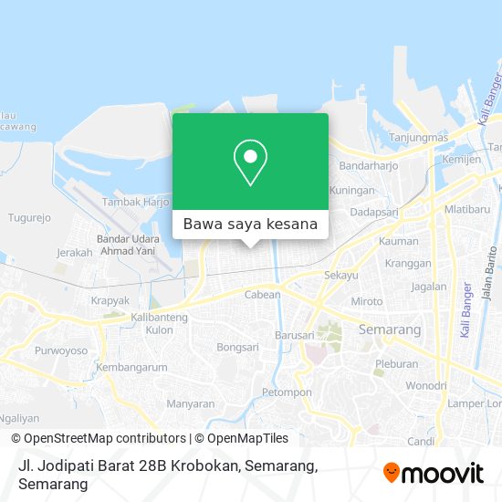 Peta Jl. Jodipati Barat 28B Krobokan, Semarang
