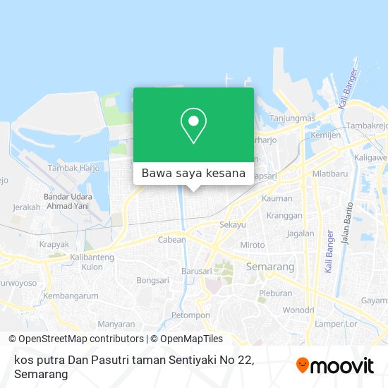 Peta kos putra Dan Pasutri taman Sentiyaki No 22