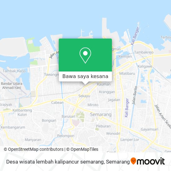 Peta Desa wisata lembah kalipancur semarang