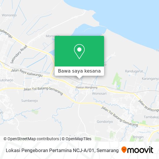 Peta Lokasi Pengeboran Pertamina NCJ-A / 01