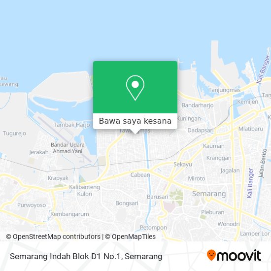 Peta Semarang Indah Blok D1 No.1