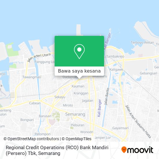 Peta Regional Credit Operations (RCO) Bank Mandiri (Persero) Tbk