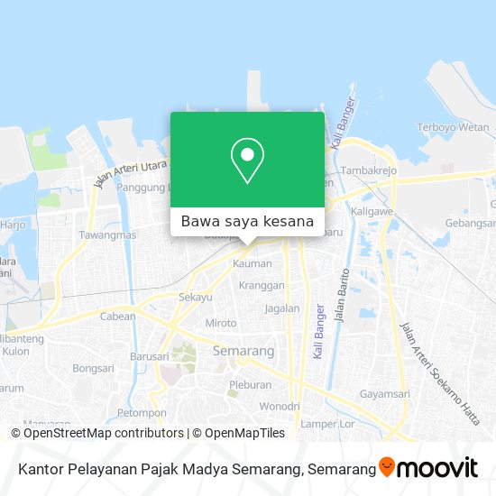 Peta Kantor Pelayanan Pajak Madya Semarang
