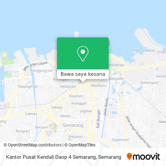 Peta Kantor Pusat Kendali Daop 4 Semarang