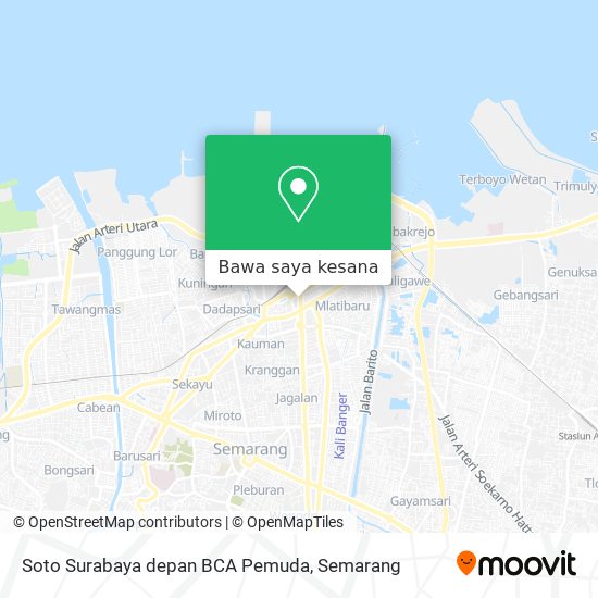 Peta Soto Surabaya depan BCA Pemuda