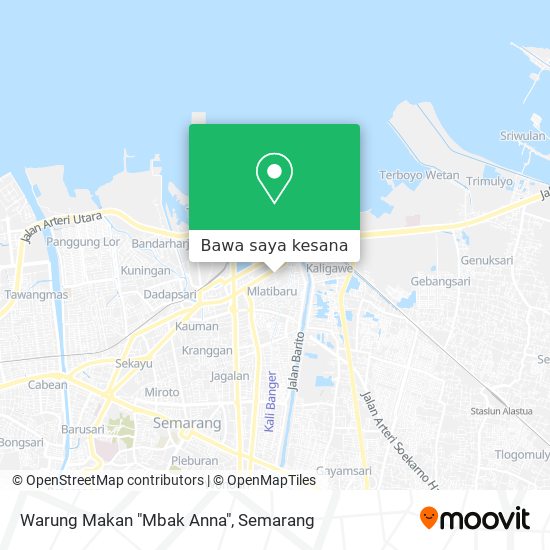 Peta Warung Makan "Mbak Anna"