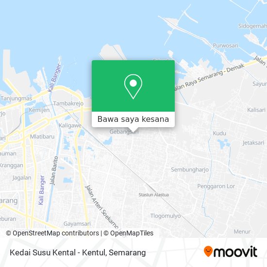 Peta Kedai Susu Kental - Kentul