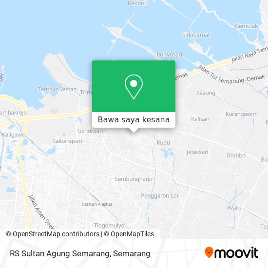 Peta RS Sultan Agung Semarang