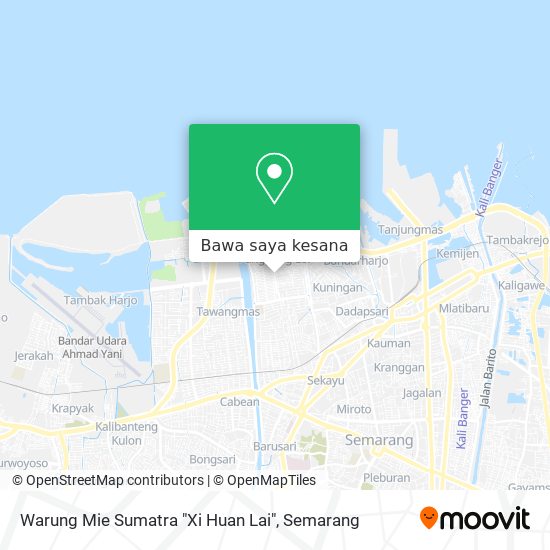 Peta Warung Mie Sumatra "Xi Huan Lai"