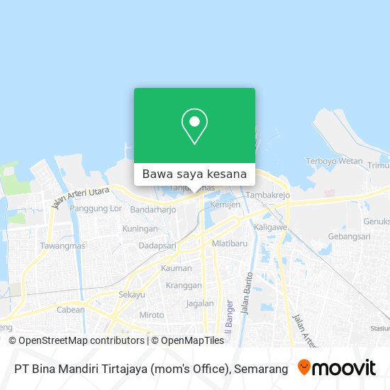 Peta PT Bina Mandiri Tirtajaya (mom's Office)