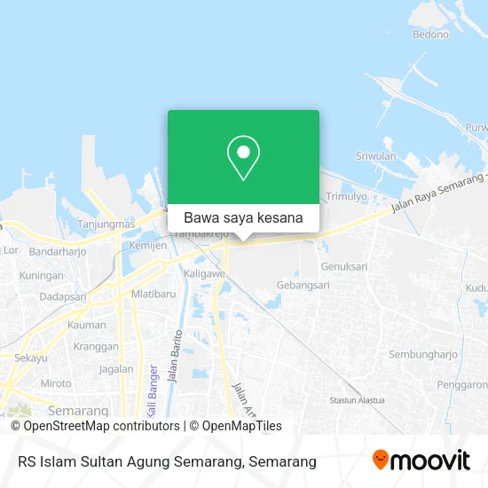 Peta RS Islam Sultan Agung Semarang