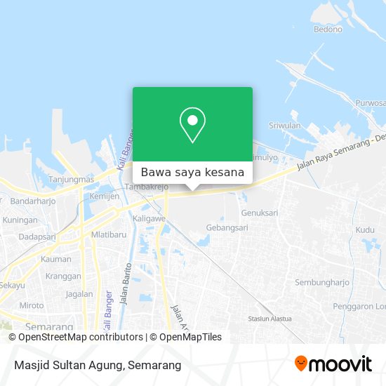 Peta Masjid Sultan Agung