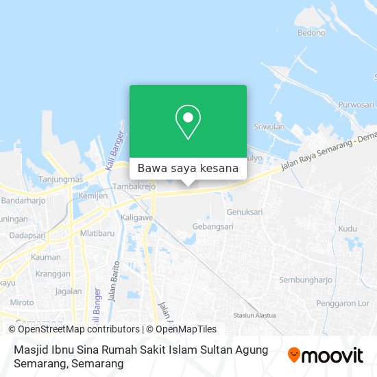 Peta Masjid Ibnu Sina Rumah Sakit Islam Sultan Agung Semarang
