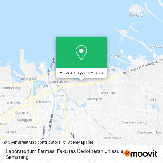Peta Laboratorium Farmasi Fakultas Kedokteran Unissula