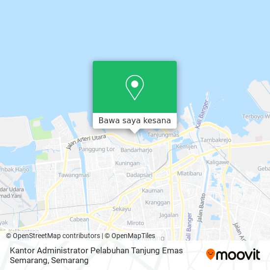 Peta Kantor Administrator Pelabuhan Tanjung Emas Semarang