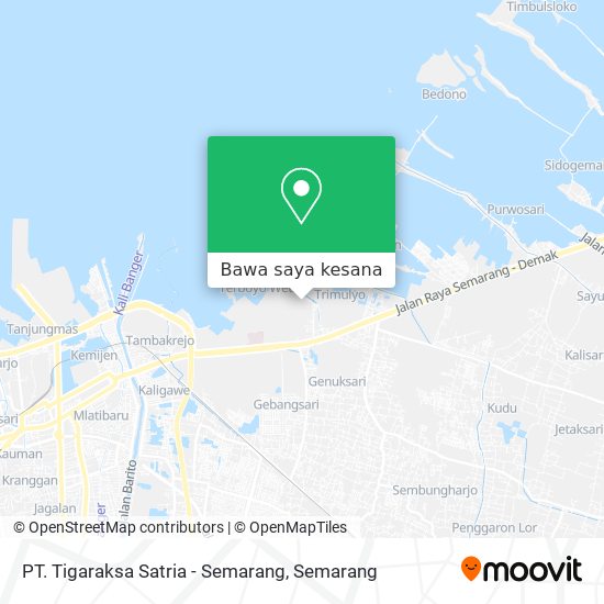 Peta PT. Tigaraksa Satria - Semarang