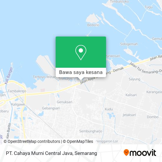 Peta PT. Cahaya Murni Central Java