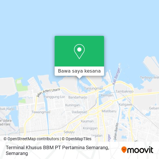Peta Terminal Khusus BBM PT Pertamina Semarang