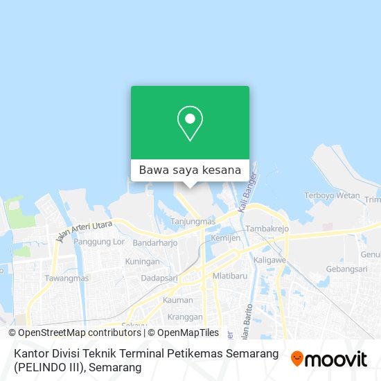 Peta Kantor Divisi Teknik Terminal Petikemas Semarang (PELINDO III)