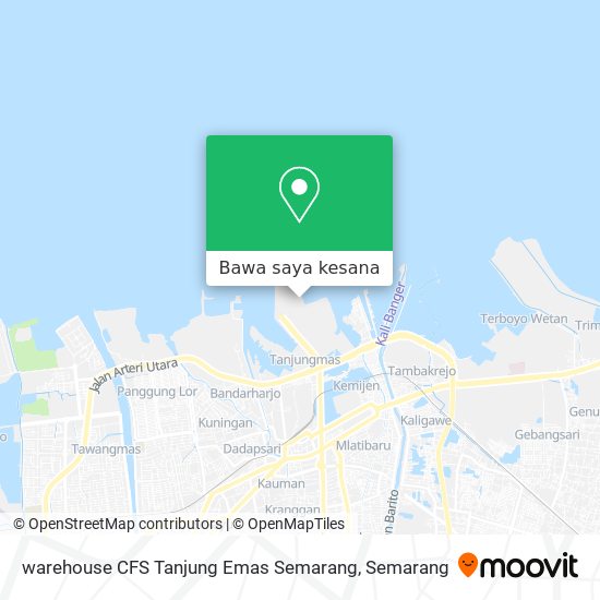 Peta warehouse CFS Tanjung Emas Semarang