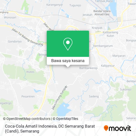 Peta Coca-Cola Amatil Indonesia, DC Semarang Barat (Candi)