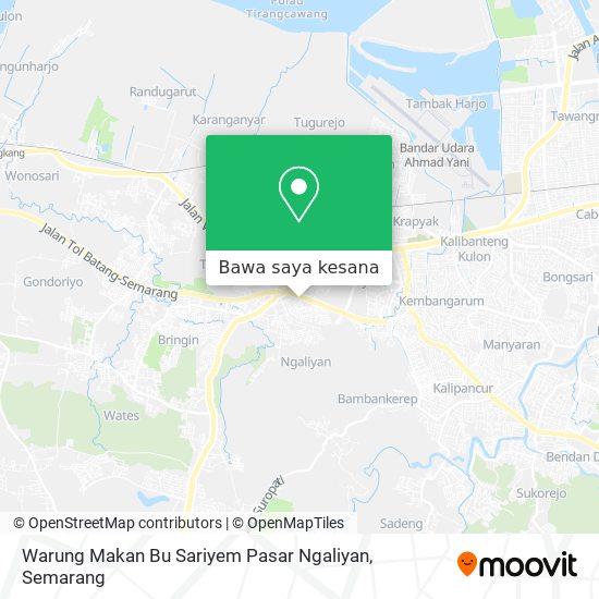 Peta Warung Makan Bu Sariyem Pasar Ngaliyan