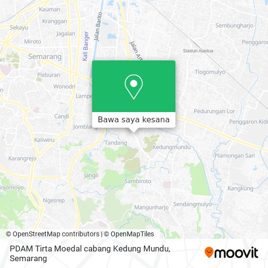 Peta PDAM Tirta Moedal cabang Kedung Mundu