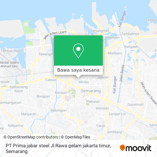 Peta PT Prima jabar steel Jl Rawa gelam jakarta timur