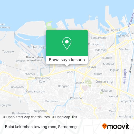 Peta Balai kelurahan tawang mas