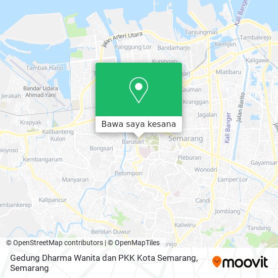 Peta Gedung Dharma Wanita dan PKK Kota Semarang