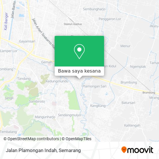 Peta Jalan Plamongan Indah